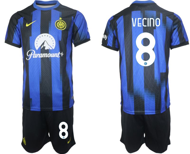 Men 2023-2024 Club Inter Milan home blue 8 Soccer Jersey